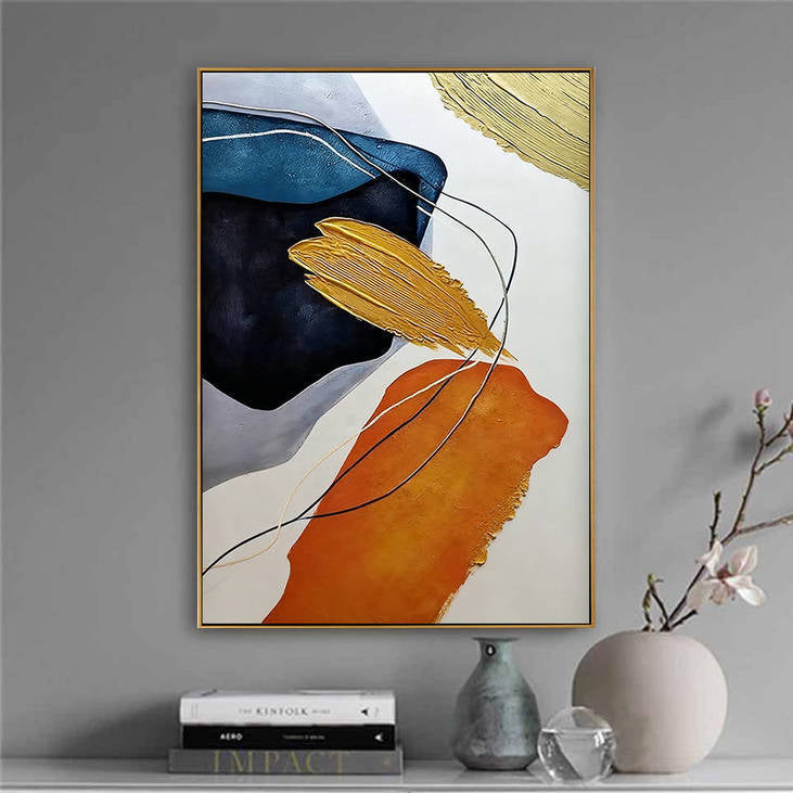 Hand Painted Abstract Decorative Wall Art #YX360