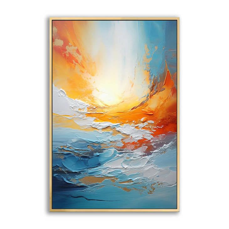 Hand Painted Abstract Seascape  #VA28