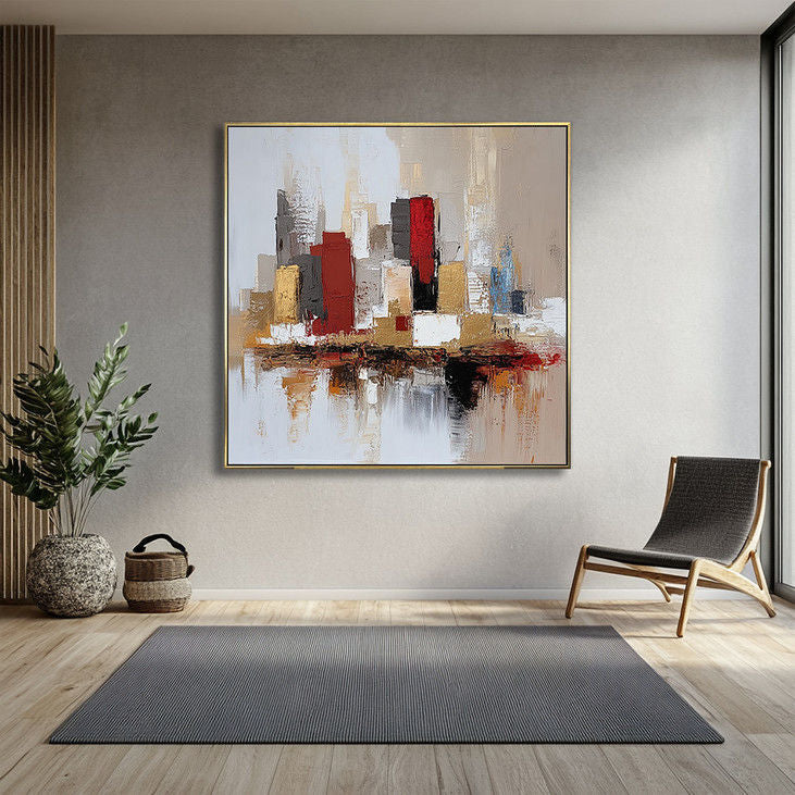 Contemporary Abstract Cityscape Art #YX22