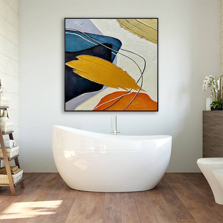 Hand Painted Abstract Decorative Wall Art #YX356