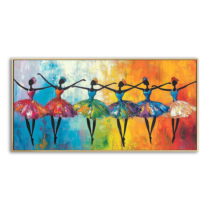 Colorful Ballerina Canvas Art  #YX97