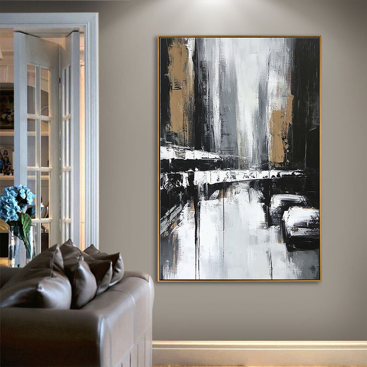 Black, White & Beige Wall Art #YX176