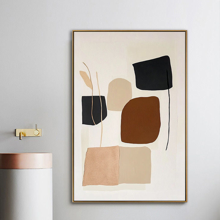 Minimalist Abstract Shapes Canvas Art #YX93