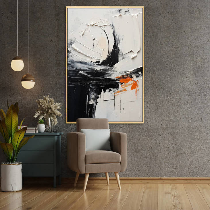 Black & White Canvas Wall Decor  #VA41