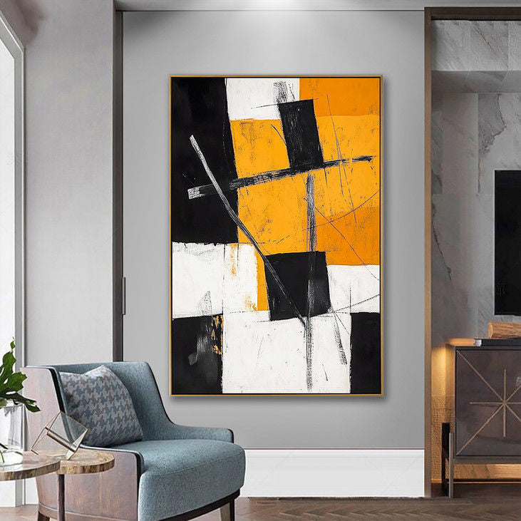 Contemporary Geometric Abstract Art #YX94