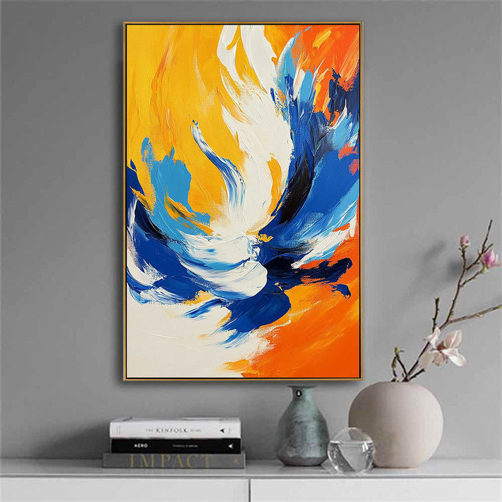 Vibrant Color Block Abstract Wall Art #YX66