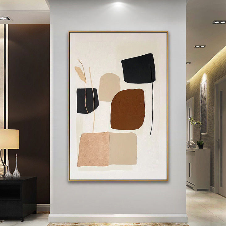 Minimalist Abstract Shapes Canvas Art #YX93