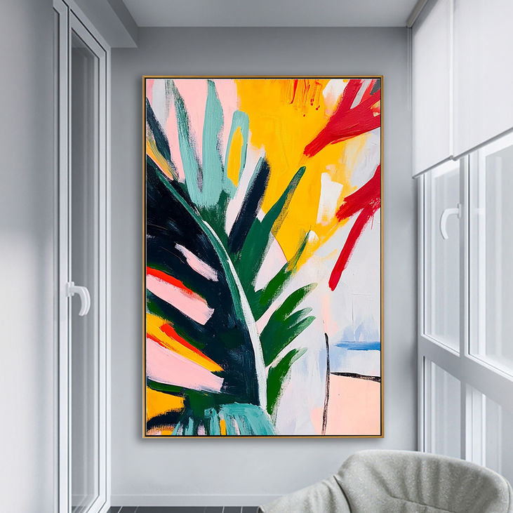 Palm Leaf & Bright Hue Decor #YX185