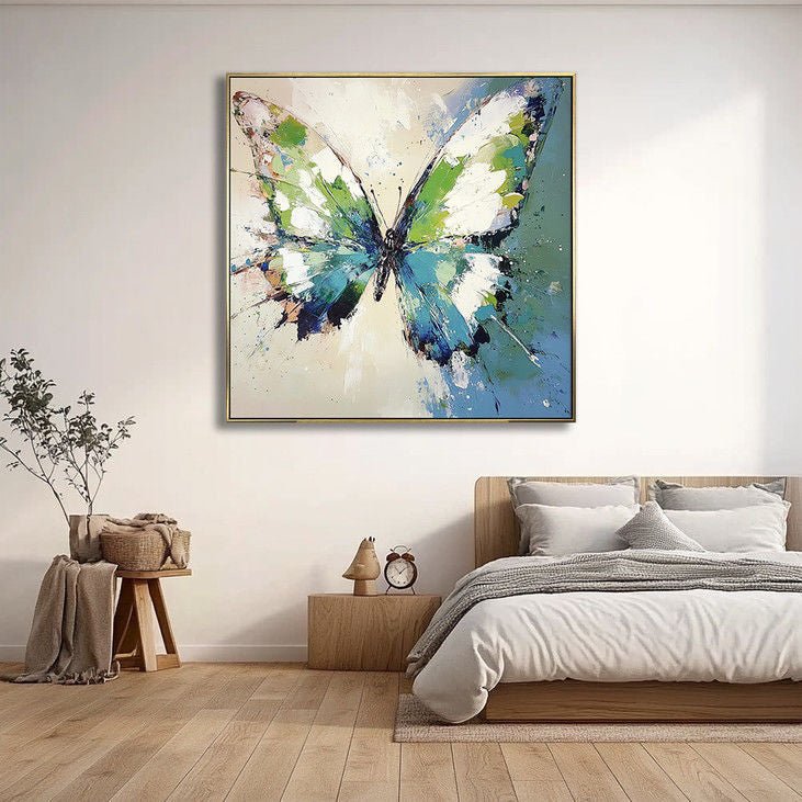 Vibrant Butterfly Handmade Canvas Painting #YX23