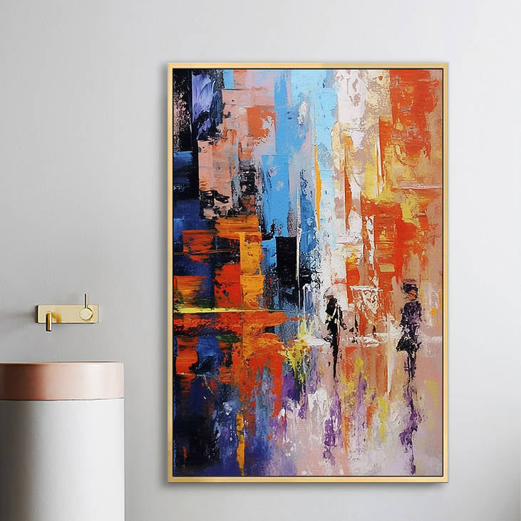 Abstract City Street Canvas #YX231