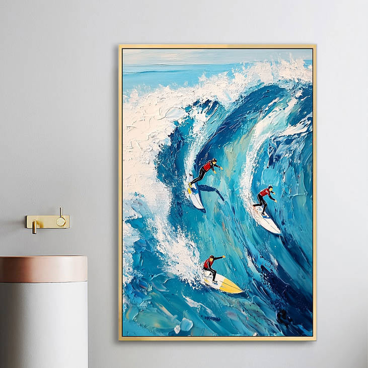 Hand Painted Surf Painting #YX228