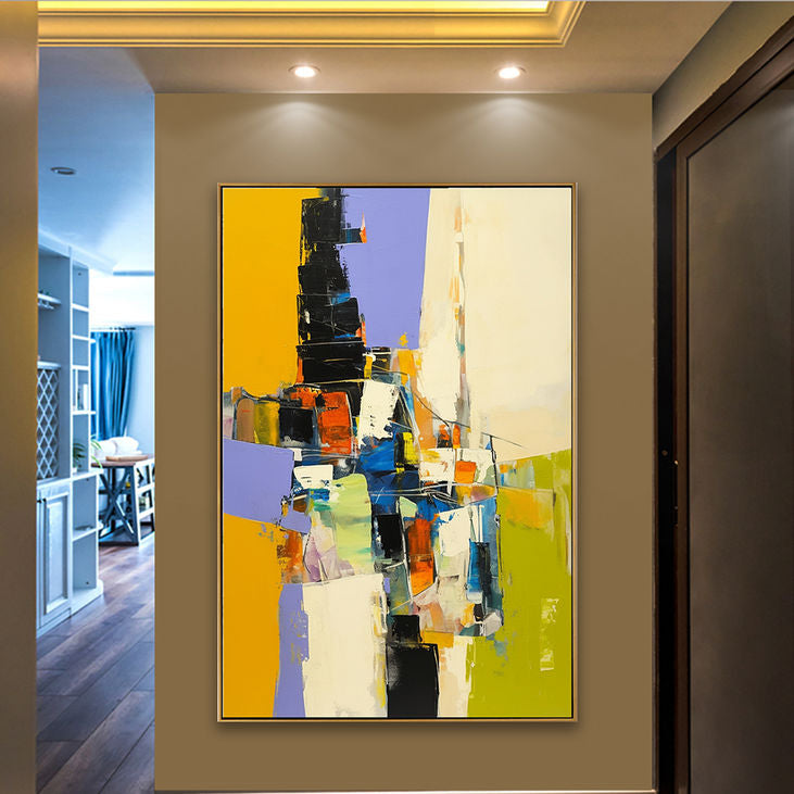 Hand Painted Modern Abstract Canvas #YX164
