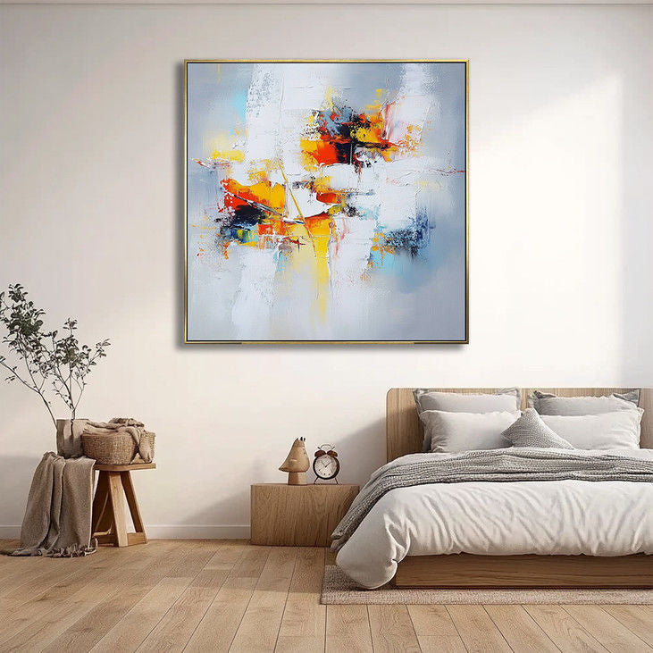 Vibrant Abstract Canvas Art #YX29