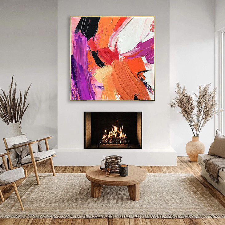 Bold Color Palette Abstract Art #YX145
