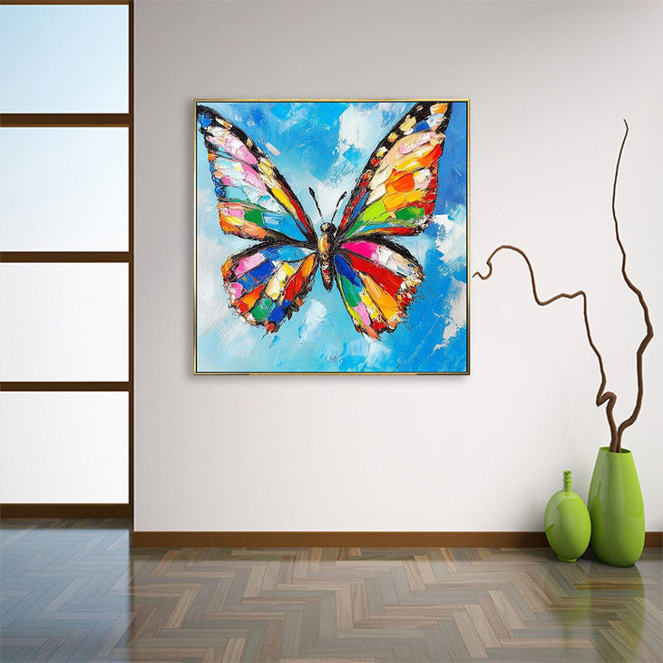 Modern Hand Painted Butterfly Art #YX142