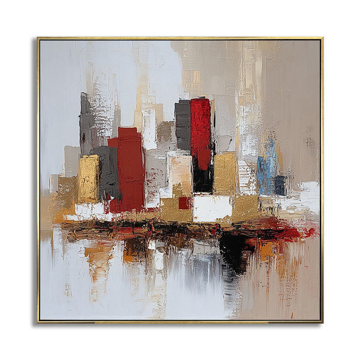 Contemporary Abstract Cityscape Art #YX22