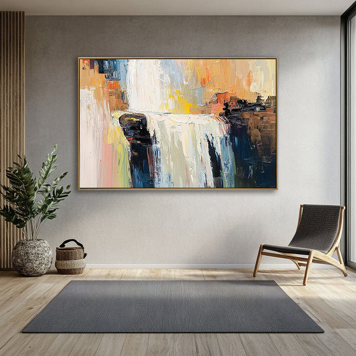 Contemporary Waterfall Canvas #YX103
