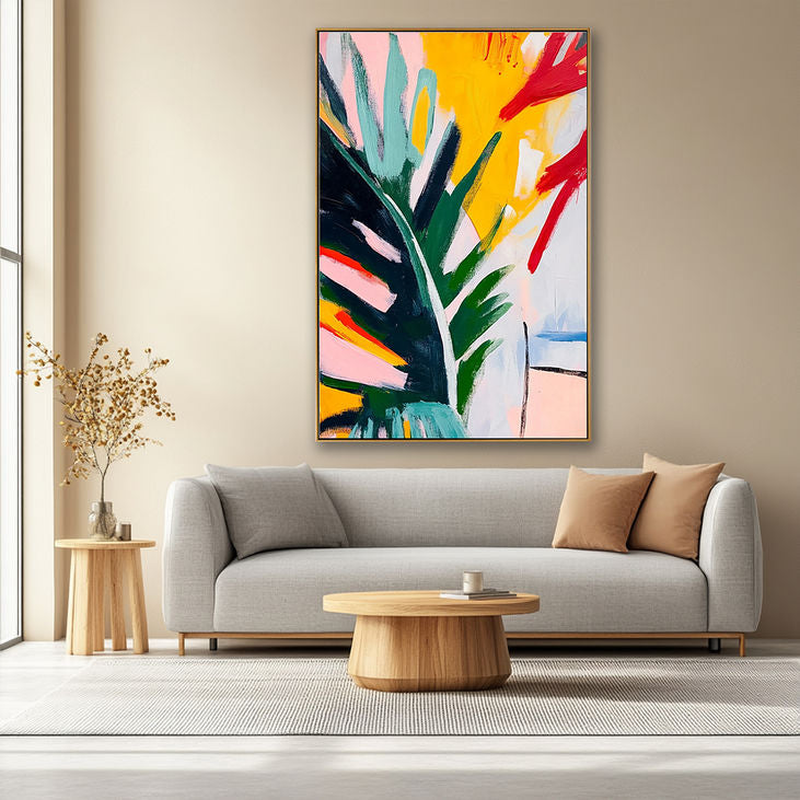 Palm Leaf & Bright Hue Decor #YX185