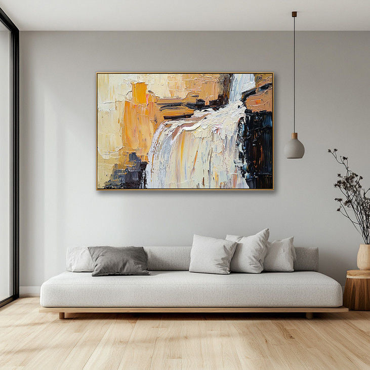 Elegant Abstract Waterfall Canvas #YX125