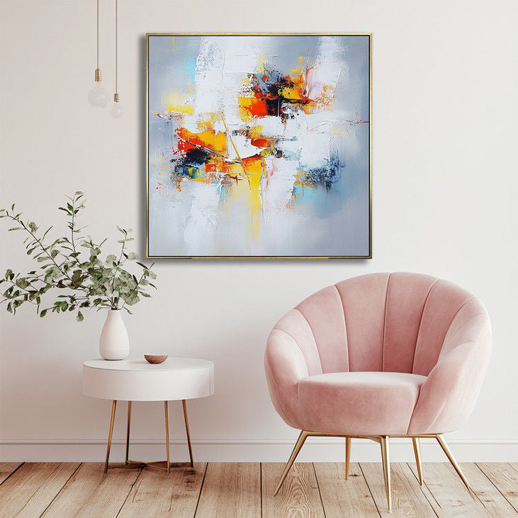Vibrant Abstract Canvas Art #YX29