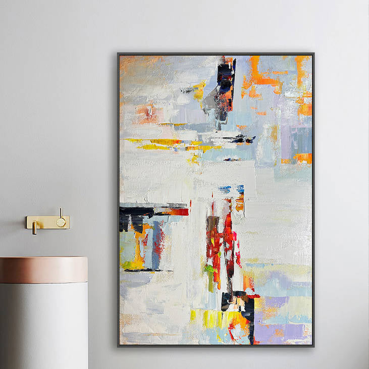 Vibrant Abstract Impasto Art #YX219