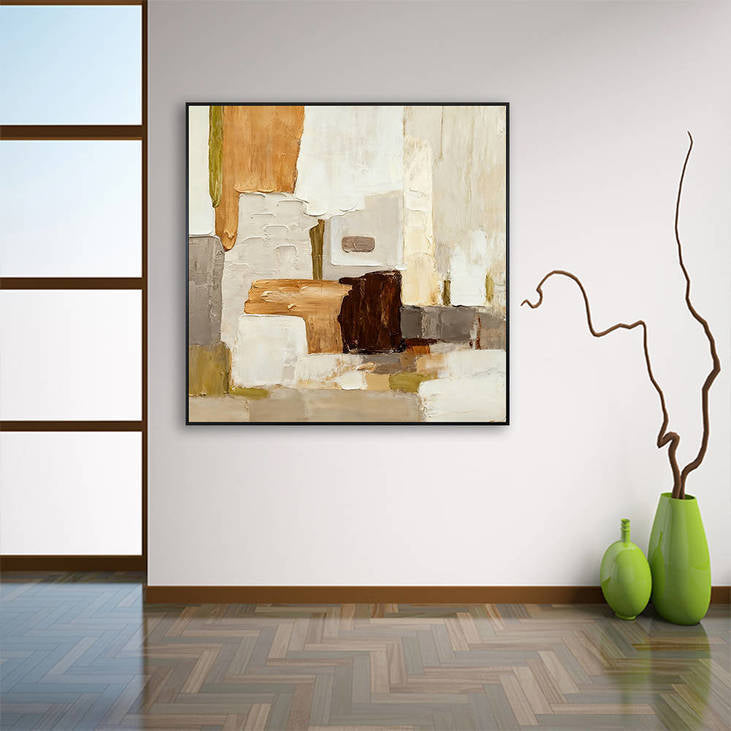 Handmade Abstract Textured Decorative Painting #YX354