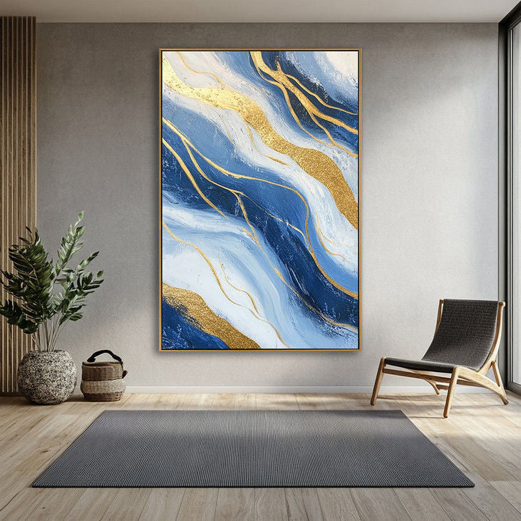 Contemporary Gold Accent Art #YX80
