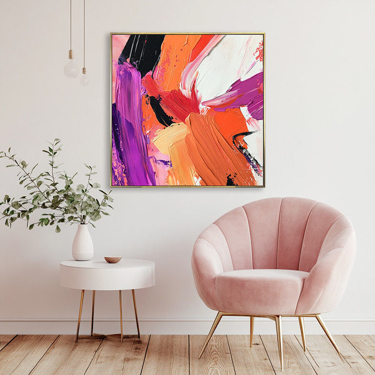 Bold Color Palette Abstract Art #YX145