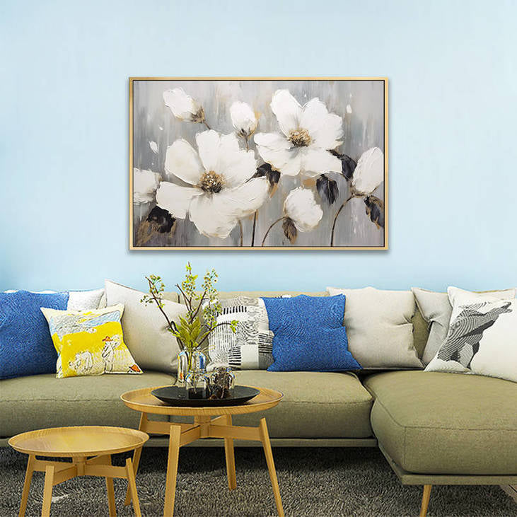 Elegant White Blossom Painting #VA69