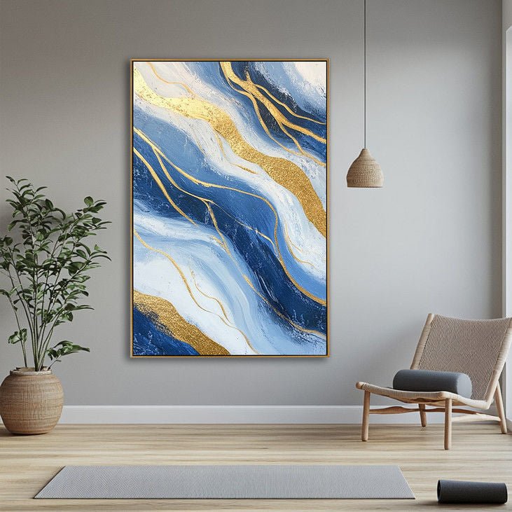 Contemporary Gold Accent Art #YX80