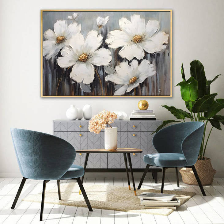 Hand Painted Floral Art #VA70
