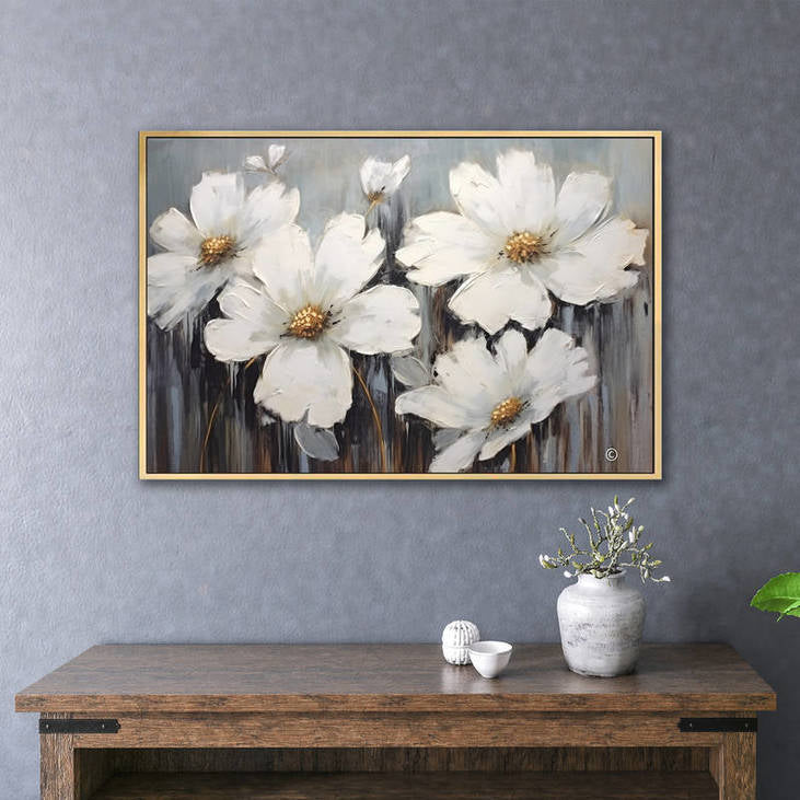 Hand Painted Floral Art #VA70