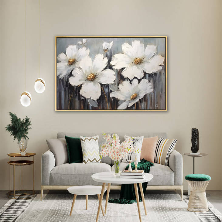 Hand Painted Floral Art #VA70
