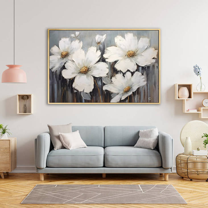 Hand Painted Floral Art #VA70