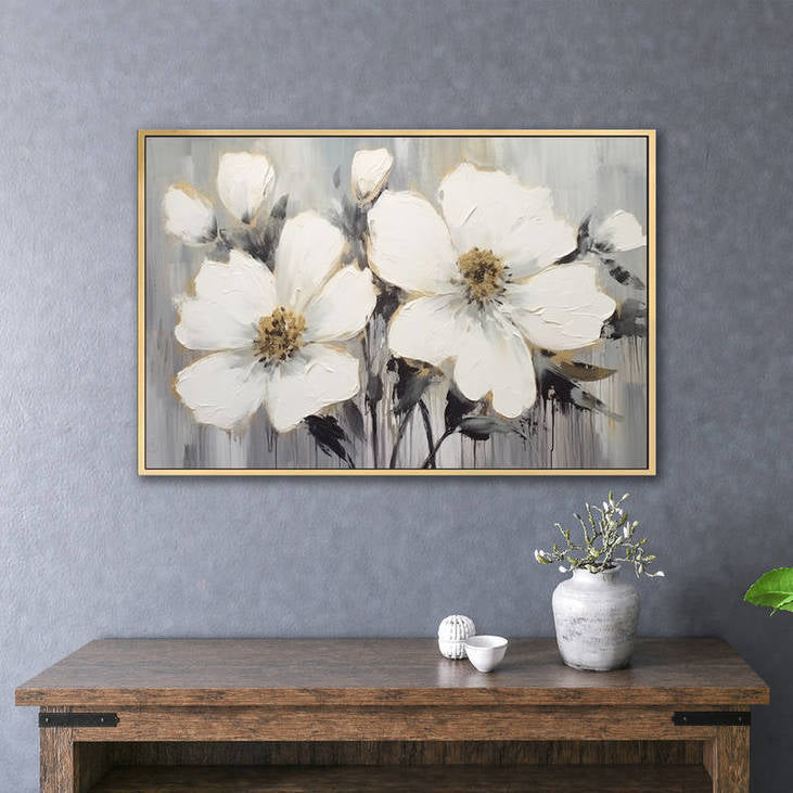Gray Toned Floral Art #VA71