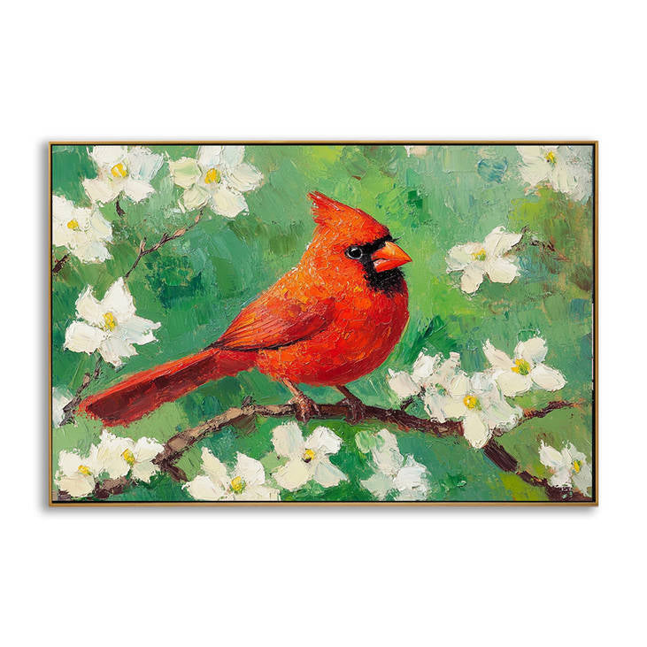 Cardinal Bird & Blossoms Art #YX206