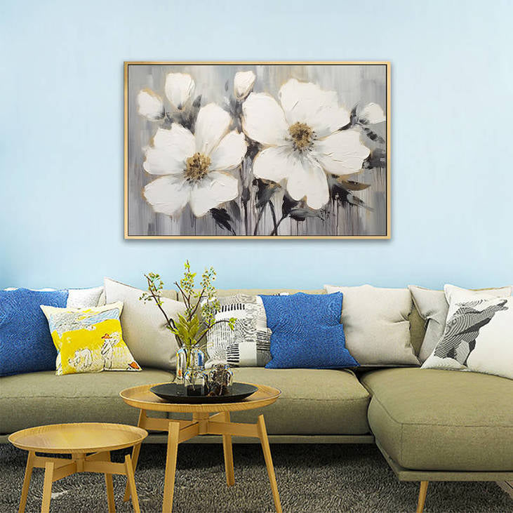 Gray Toned Floral Art #VA71