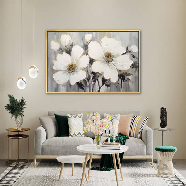 Gray Toned Floral Art #VA71
