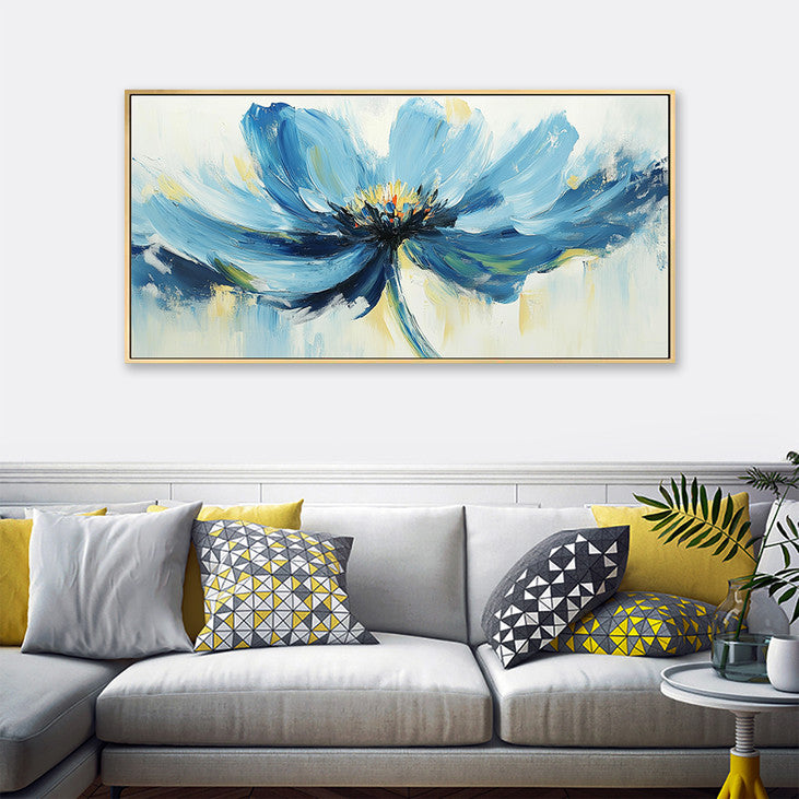 Blue Blossom Canvas for Living Room #VA350