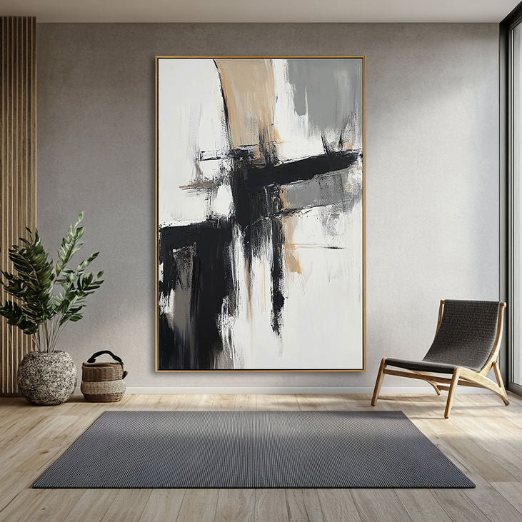 Contemporary Abstract: Neutral Tones for Modern Interiors #YX175