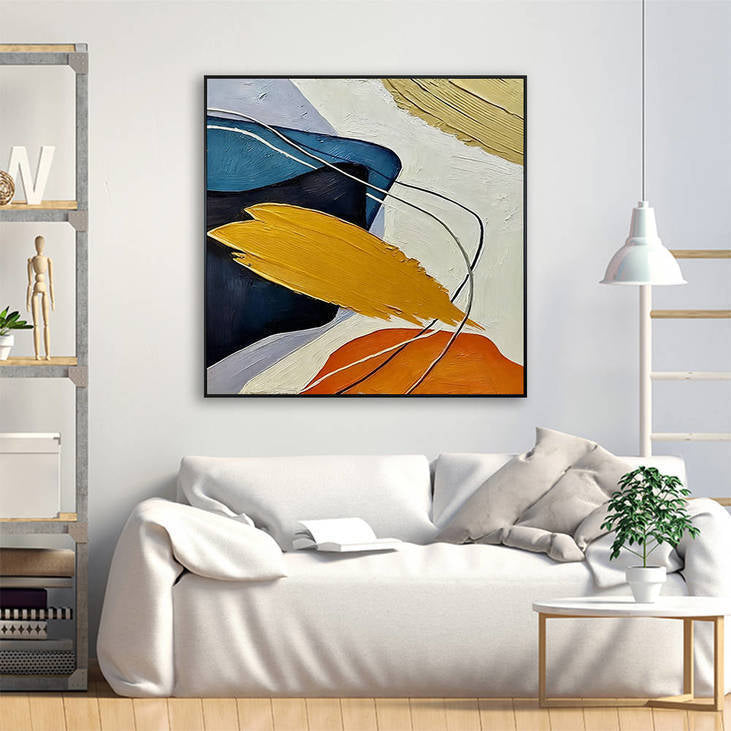 Hand Painted Abstract Decorative Wall Art #YX356