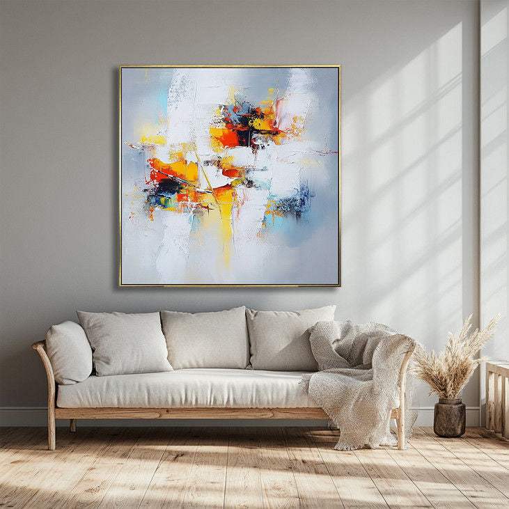 Vibrant Abstract Canvas Art #YX29