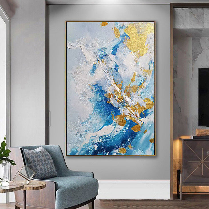 Contemporary Gold Foil Art #YX82