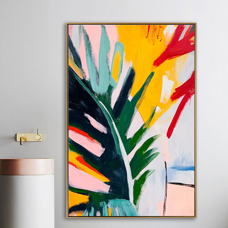 Palm Leaf & Bright Hue Decor #YX185
