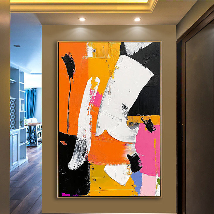 Modern Bold Color Abstract Art #YX53