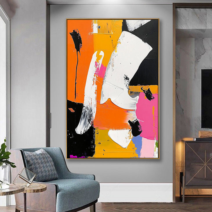Modern Bold Color Abstract Art #YX53