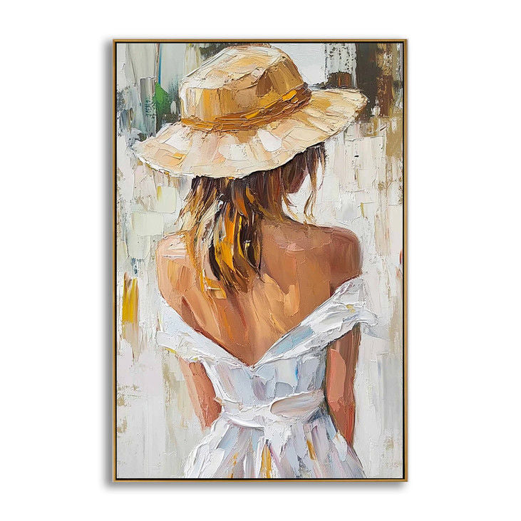 Modern Impressionist Woman Portrait #YX49