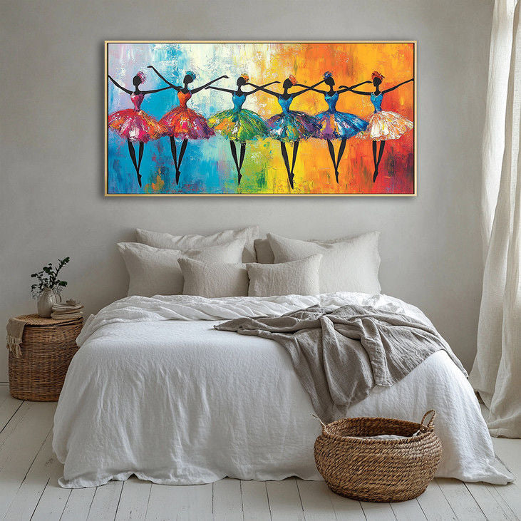 Colorful Ballerina Canvas Art  #YX97