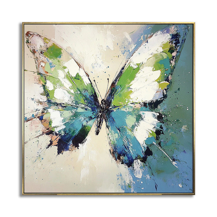Vibrant Butterfly Handmade Canvas Painting #YX23