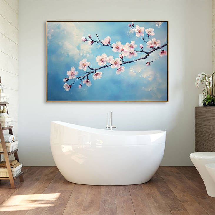 Hand Painted Cherry Blossom on Canvas #YX347